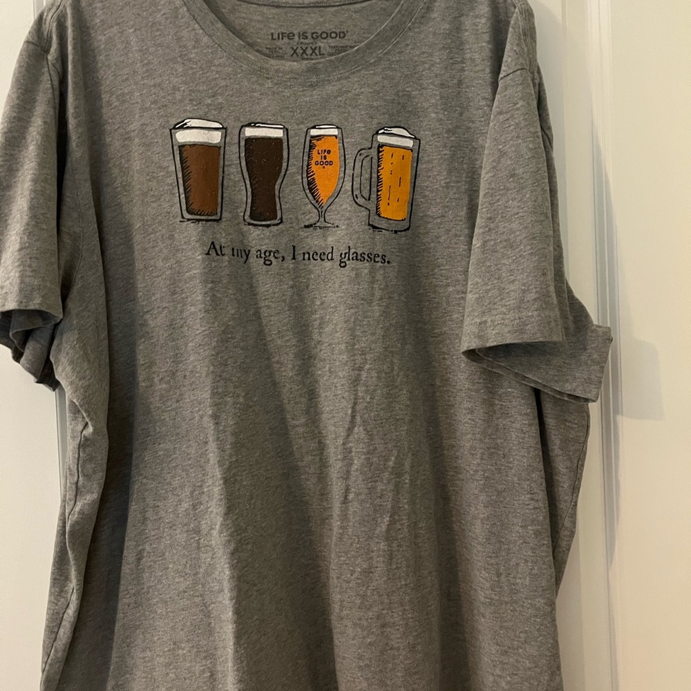 Life Is Good Heather Gray Tee
